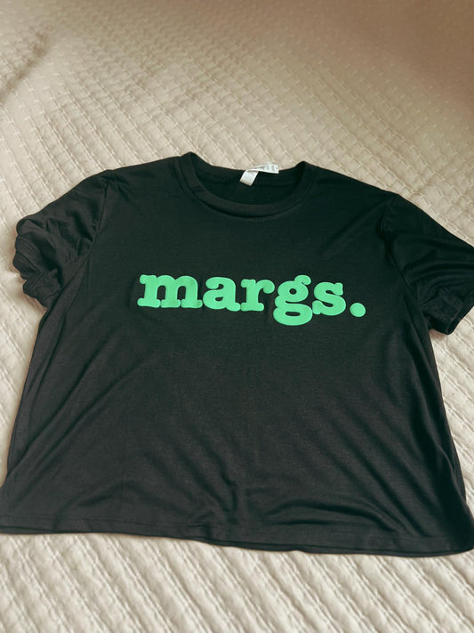 Margs. Puff Print Crop Top