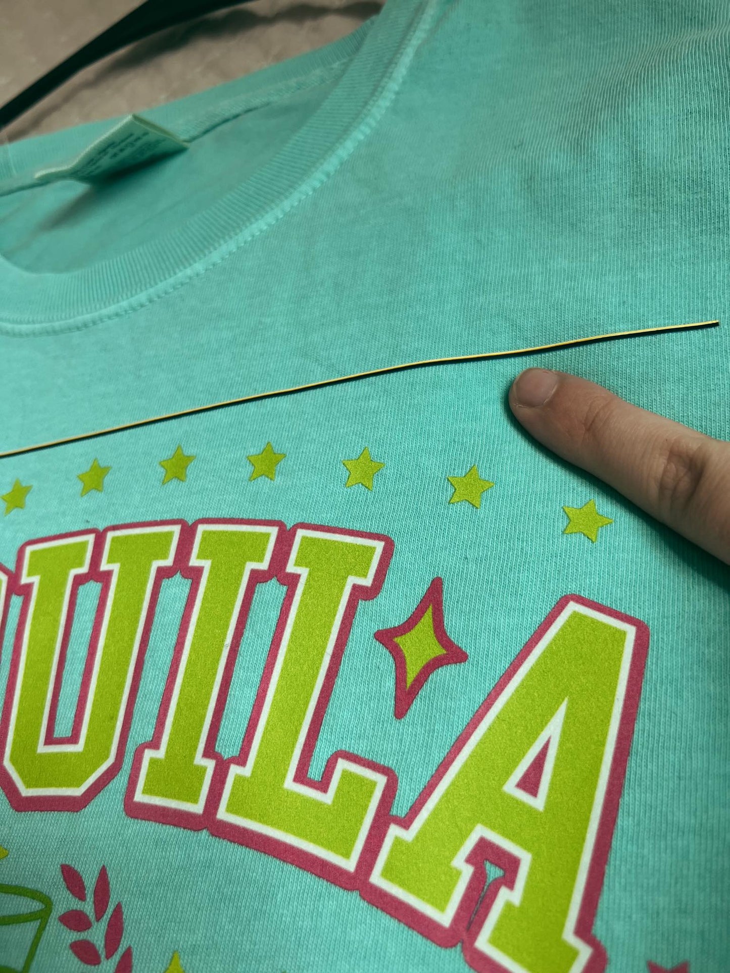 Tequila University Cropped Tee DEFECT